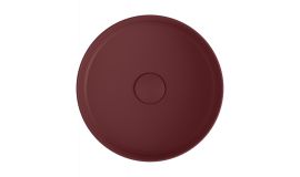 vasque a poser 36 cm infinity gris rouge bord