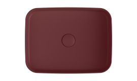 vasque a poser 50*36 cm infinity rouge bord