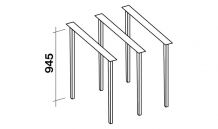 Kit Accessoires hotte SPAZIO 180 N H=900
