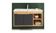 Meuble Nuvo 80cm ouvrant anthracite beije