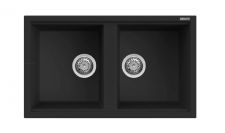 EVIER INFINITY MOON 86*50 NOIR
