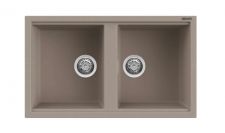 EVIER INFINITY MOON 86*50 GREIGE
