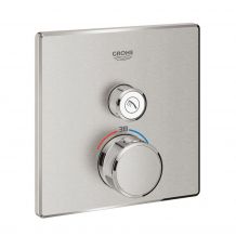 Façade thermostatique Grotherm Smart 29123DC0 argent