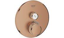 Mitigeur douche rond Grohtherm SmartControl Cuivre