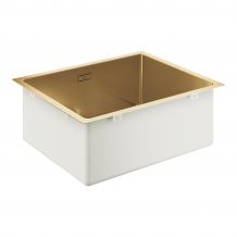 Evier k700u en acier inoxydable 60 54,4/44,4 dorée brossé