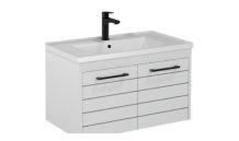 Meuble Aristo 80cm ouvrant blanc