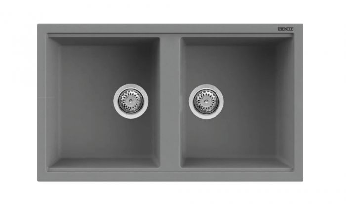 EVIER INFINITY MOON 86*50 GRIS
