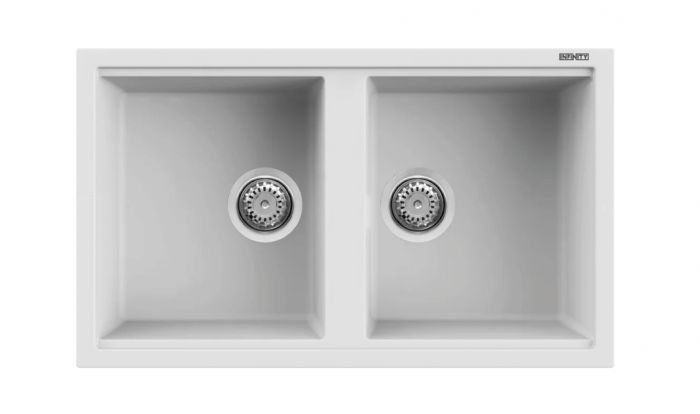 EVIER INFINITY MOON 86*50 BLANC
